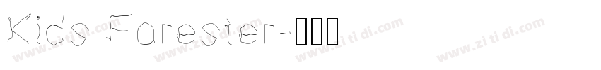 Kids Forester字体转换